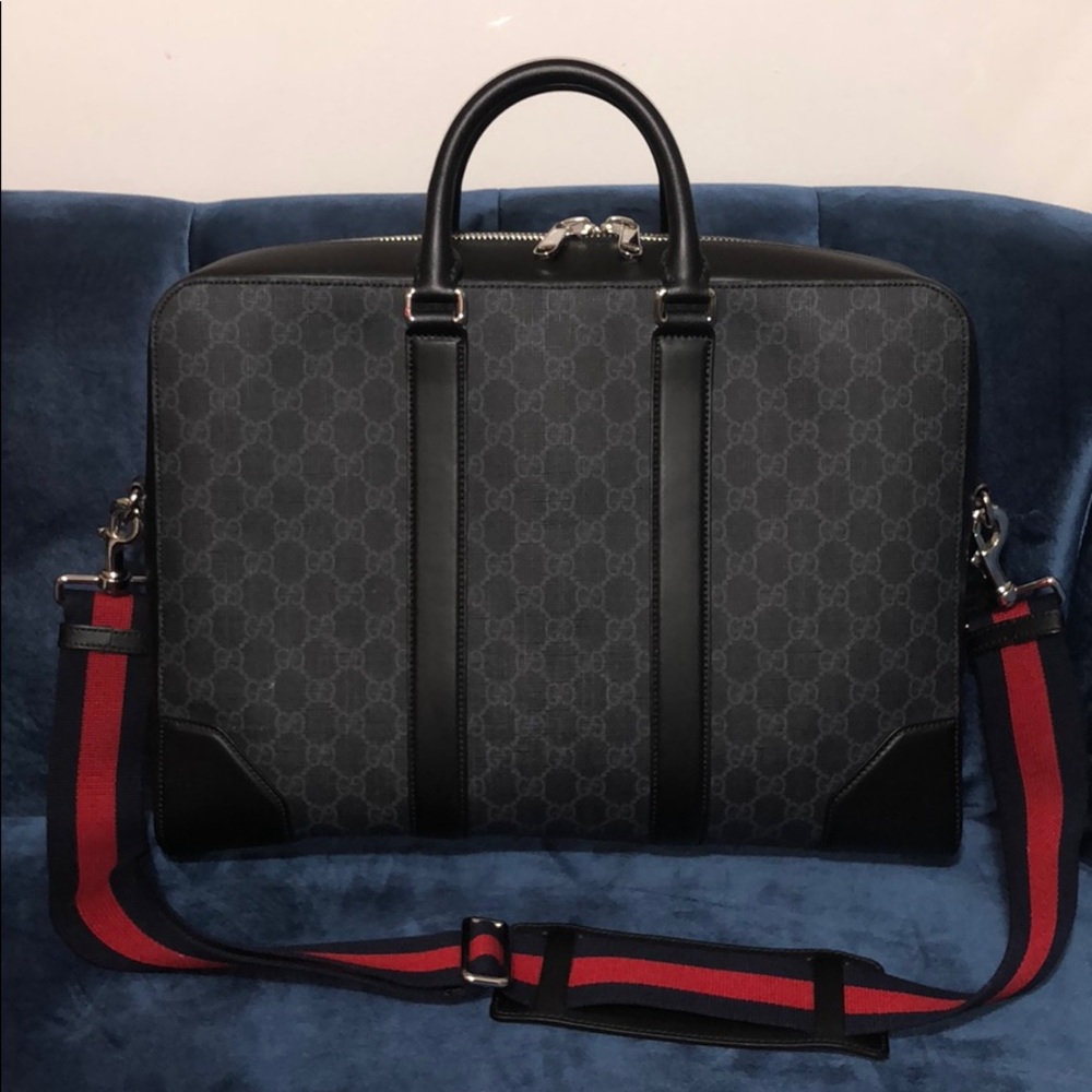 Gucci supreme briefcase. - Picture 3 of 7